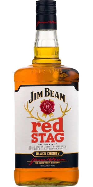 Jim Beam Red Stag Black Cherry Liqueur With Kentucky Straight Bourbon Whiskey