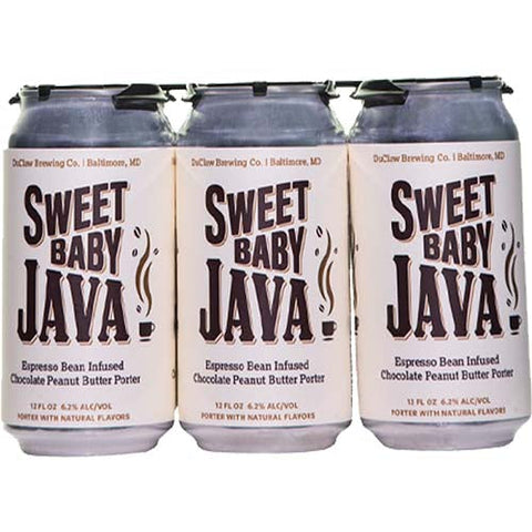 DuClaw Brewing Co. 'Sweet Baby Java' Espresso Bean Infused Chocolate Peanut Butter Porter Beer 6 Pack