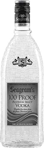 Seagram's Platinum Select Vodka 100 Proof