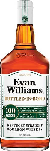 Evan Williams White Label Bottled in Bond Kentucky Straight Bourbon Whiskey