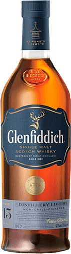 Glenfiddich Solera 15 Year Old Single Malt Scotch Whiskey