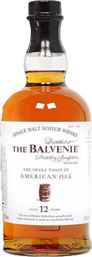 The Balvenie 'The Sweet Toast Of American Oak' 12 Year Old Single Malt Scotch Whiskey