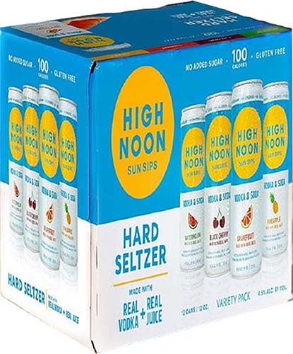 High Noon Vodka Hard Seltzer Mixed Pack 12 Pack