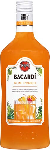 Bacardi Rum Punch Ready To Serve Premium Rum Cocktail