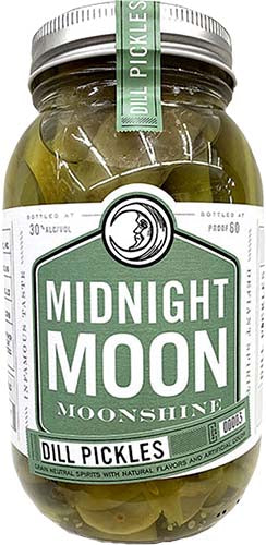 Midnight Moon Dill Pickles Moonshine Whiskey