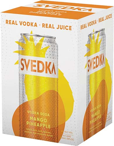 Svedka Mango Pineapple Vodka Soda Ready To Drink Cocktail