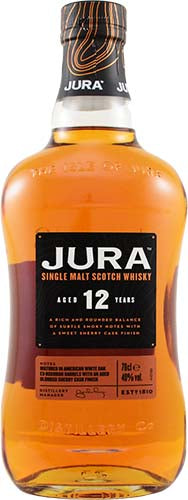 Isle of Jura Distillery 12 Year Old Single Malt Scotch Whiskey