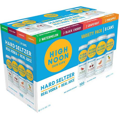 High Noon Vodka Hard Seltzer Limited Edition Tropical Mixed 8 Pack