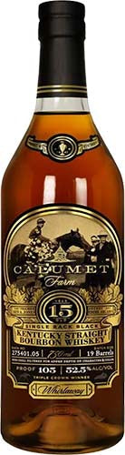 Calumet Farm 'Single Rack Black' 15 Year Old Kentucky Straight Bourbon Whiskey