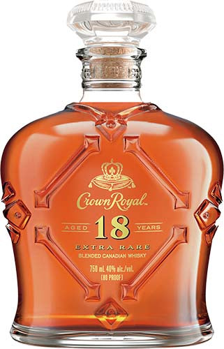 Crown Royal Aged 18 Years Extra Rare Blended Canadian Whiskey