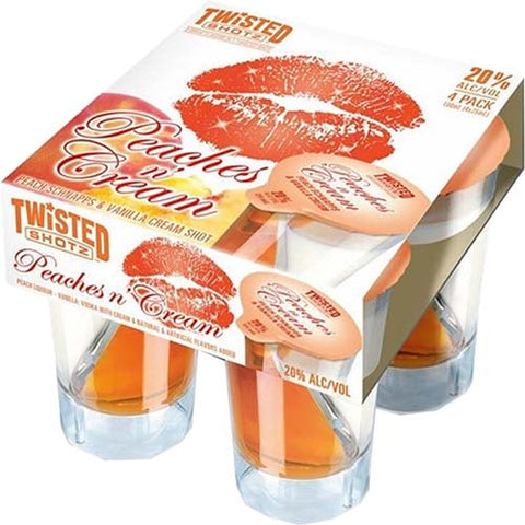 Twisted Shotz 'Peaches n' Cream' Schnapps