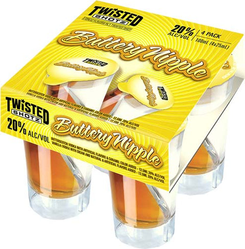 Twisted Shotz 'Buttery Nipple' Butterscotch and Vanilla Liqueur