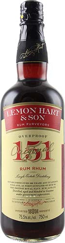 Lemon Hart Demerara Rum 151 Proof