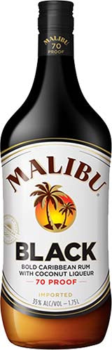 Malibu Black Flavored Caribbean Rum With Coconut Liqueur