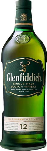 Glenfiddich 12 Year Old Single Malt Scotch Whiskey