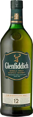 Glenfiddich 12 Year Old Single Malt Scotch Whiskey