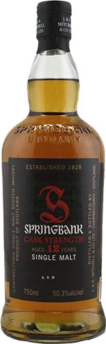 Springbank Cask Strength 12 Year Single Malt Scotch Whiskey