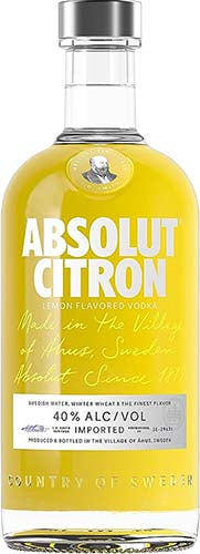 Absolut Citron Flavored Vodka