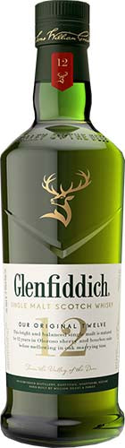 Glenfiddich 12 Year Old Single Malt Scotch Whiskey