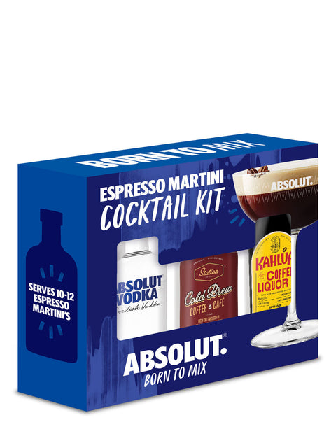 Absolut Vodka with One Cold Brew Coffee Can