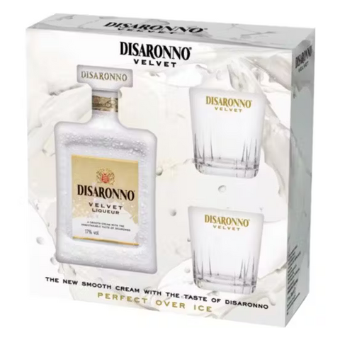 Disaronno Velvet Liqueur with 2 Glasses