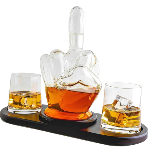 Finger Decanter 2 Glasses