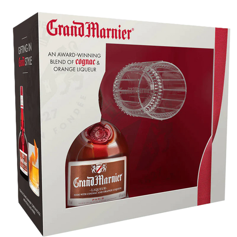 Grand Marnier Cordon Rouge Original Liqueur Gift Set