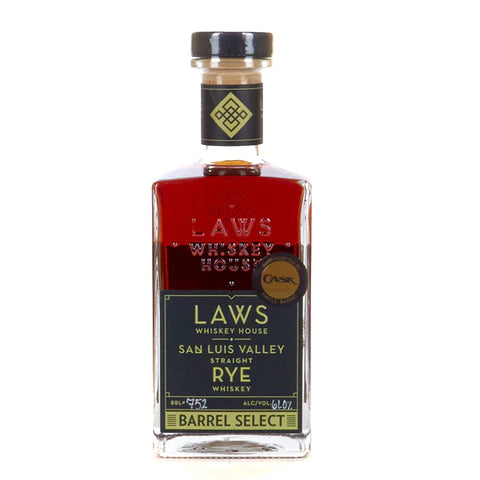 Laws San Luis Valley Straight Rye Whiskey Barrel Select