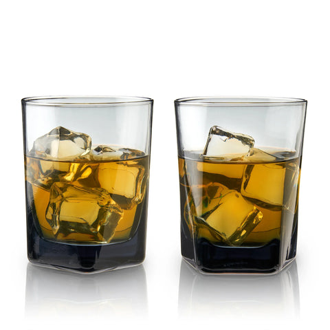 Smoke Double Old Fashioned Glasses By Viski