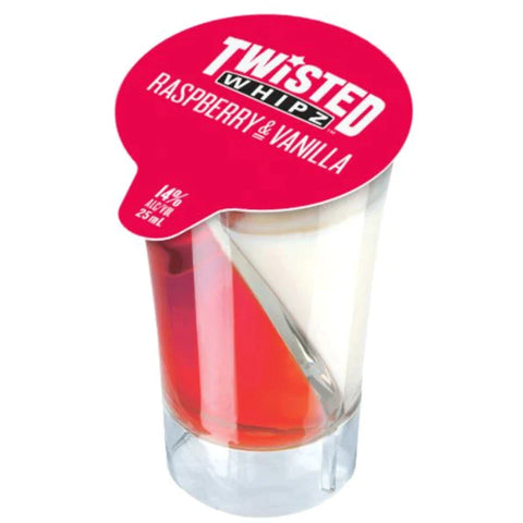 Twisted Whipz Raspberry & Vanilla Flavored Wine Shot